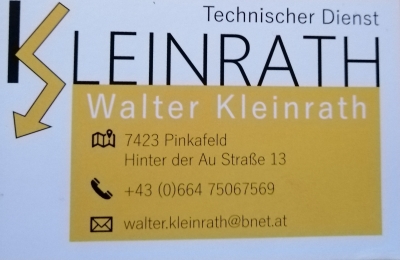 Technischer Dienst Walter Kleinrath